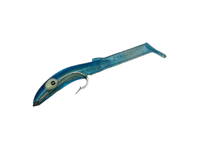 Silikonske vabe CARSON EELS HOOK - plavo/prozirne