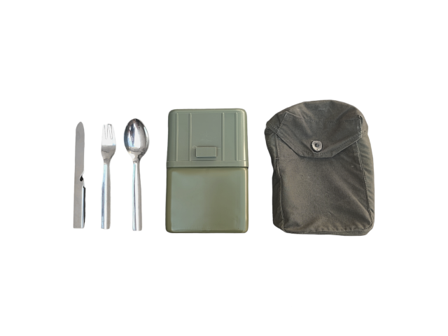 JNA mess kit set - used, with bag and utensils