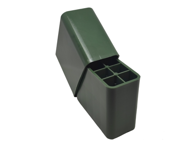 Škatlica za shranjevanje nabojev kalibrov 243 do 9,3x74 - 10 kom, zelena