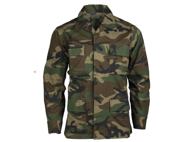 Giacca MILTEC BDU woodland RIPSTOP