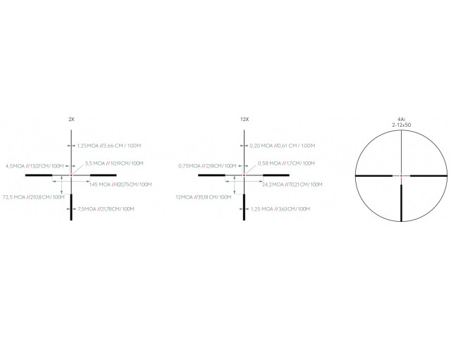 Strelni daljnogled KITE OPTICS B6 2-12x50i