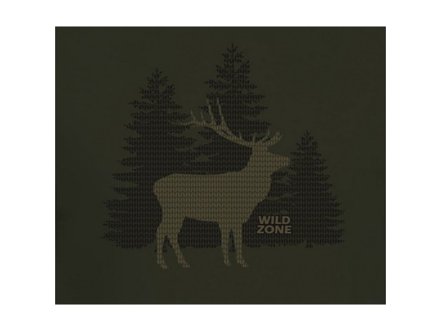 Kratka majica WZ "Jelen/gozd" - zelena