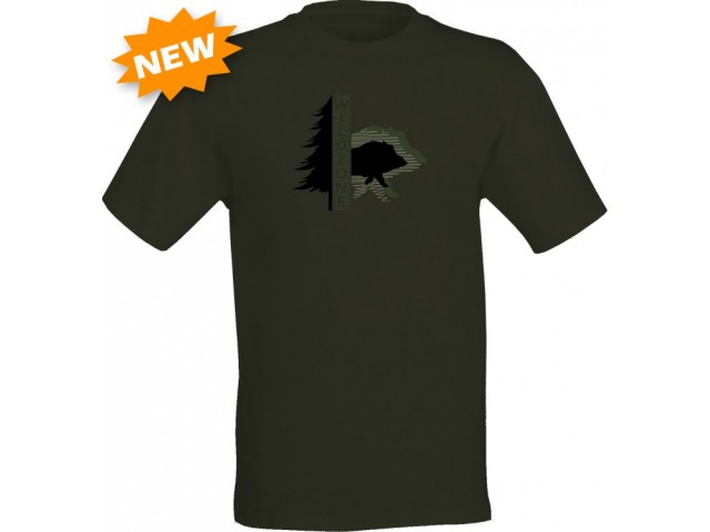 Majica T-shirt WZ drevo/divji prašič