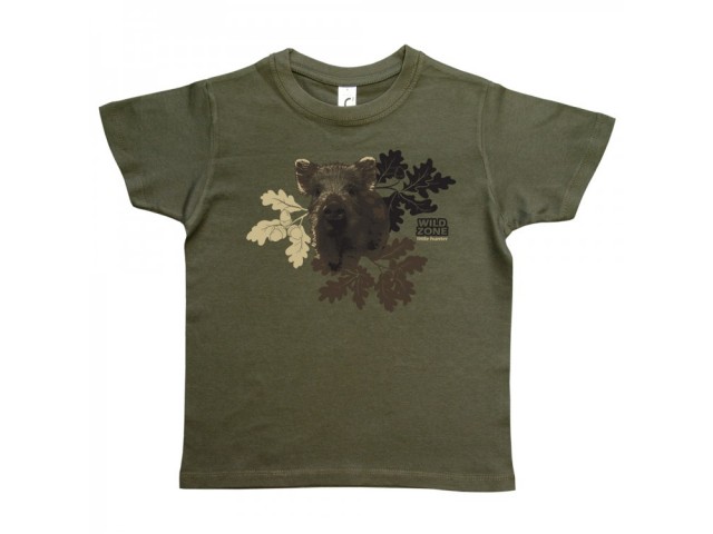  Round Neck Child T-shirt WILD BOARS Young