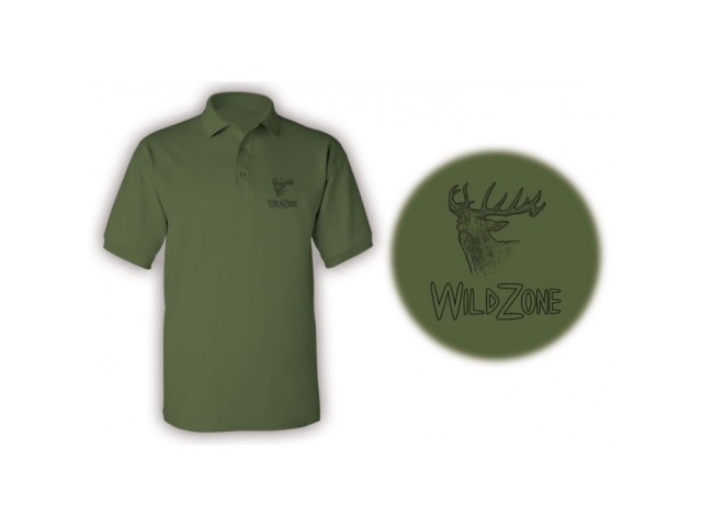 Polo kratka majica WZ Jelen - zelena