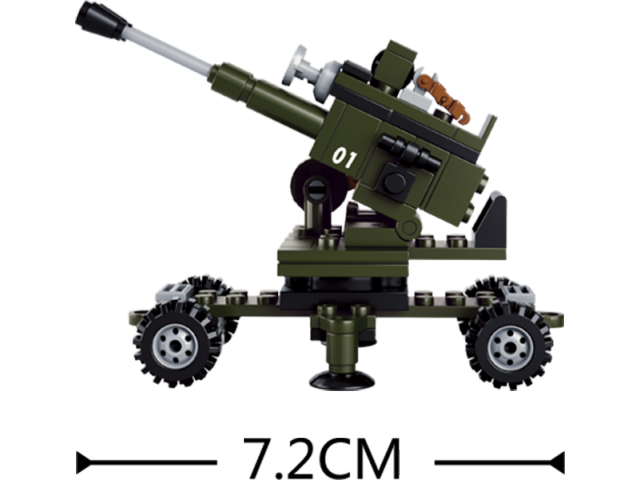 Set di montaggio SLUBAN "Artiglieria" - cannone a due canne