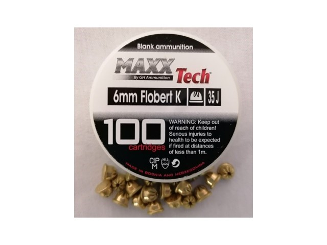 MAXX Tech 6 mm Blank Cartridges (100 pcs)