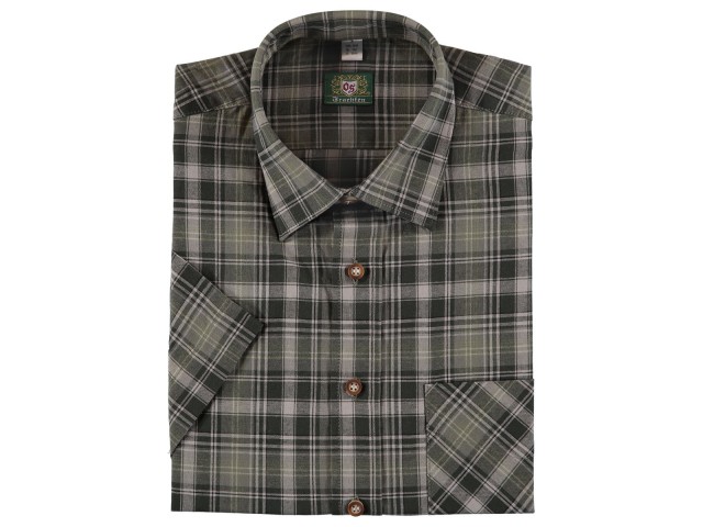 ORBIS green checked shirt - short sleeve