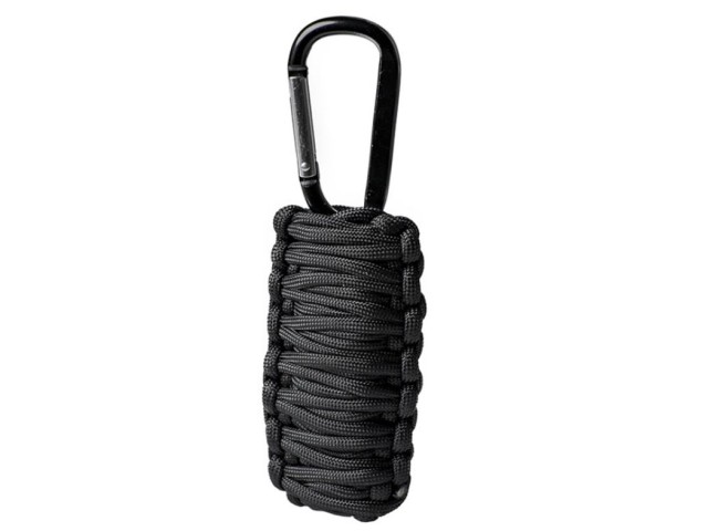 BLACK PARACORD SURVIVAL KIT LARGE