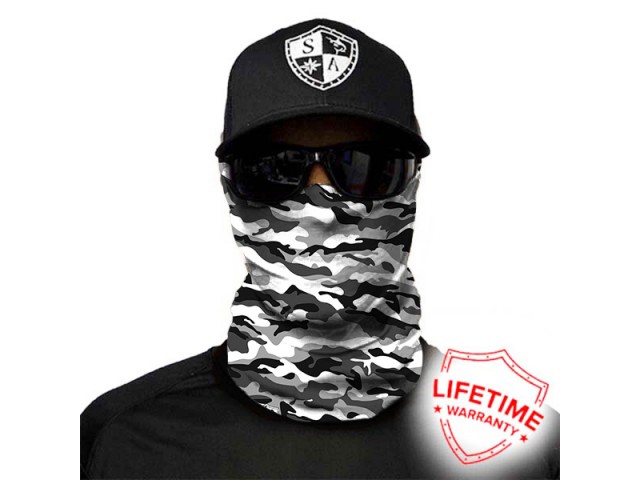 Obrazni šal Snow Military Camo