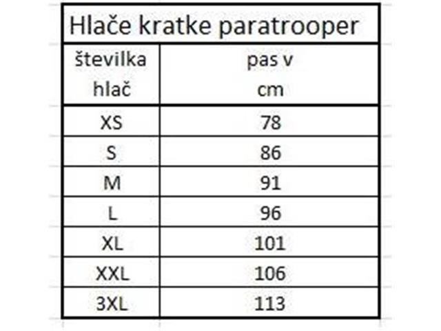 Kratke hlače PARATROPER oliv