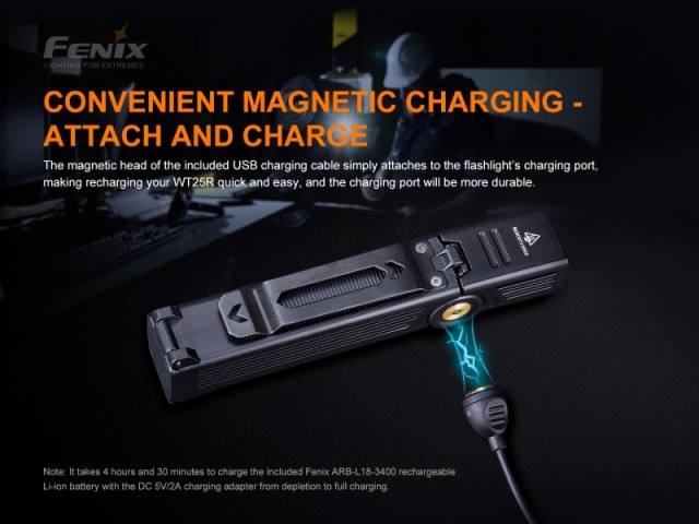 Rechargeable flashlight FENIX WT25R