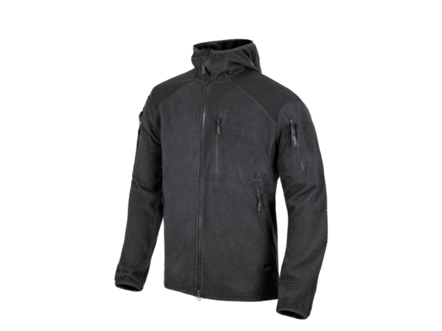 Fleece shirt HELIKON Alpha Hoodie - black