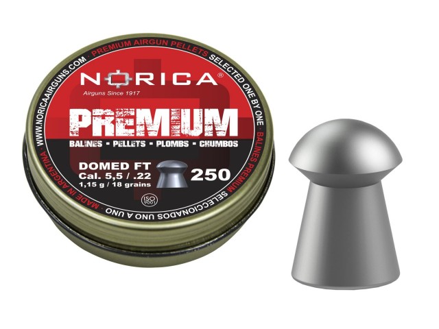 Diabolo NORICA Premium DOMED FT 5,5 mm - 250 pcs