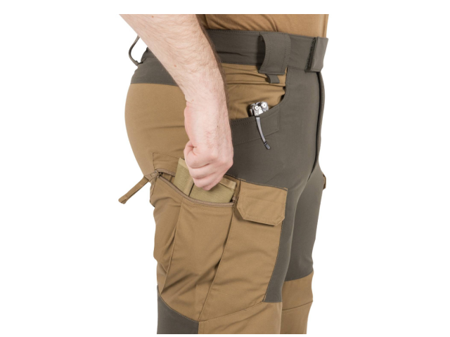Hlače HELIKON Hibrid Outback Duracanvas - pepelno sive/črne (slika je simbolična zaradi primerjave kako izgledajo)