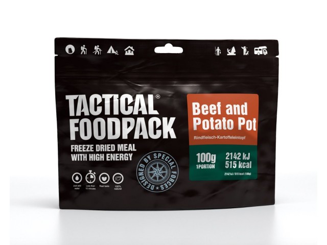 Obrok TACTICAL FOODPACK Enolončnica z govedino in krompirjem