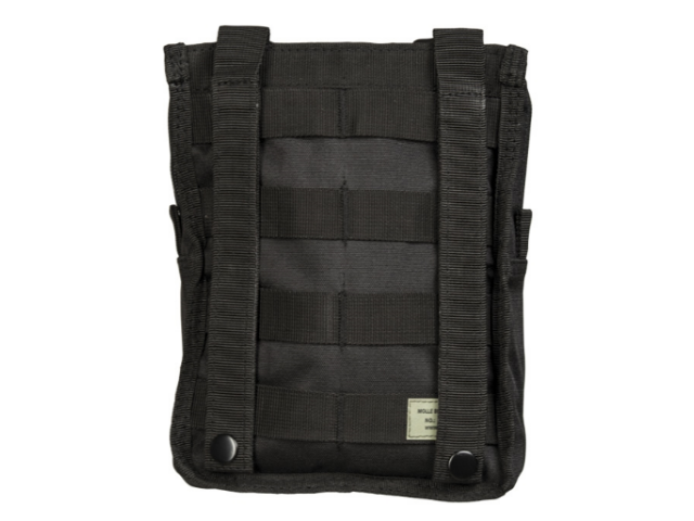 MOLLE BELT POUCH LG - black belt pouch