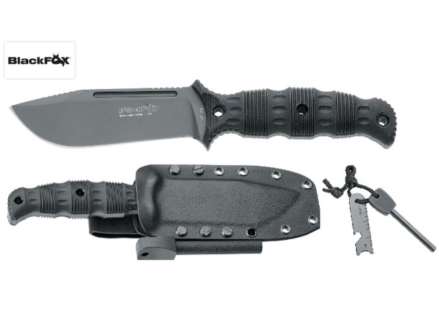 Coltello fisso Black FOX BF-709 Survival Military Tactical