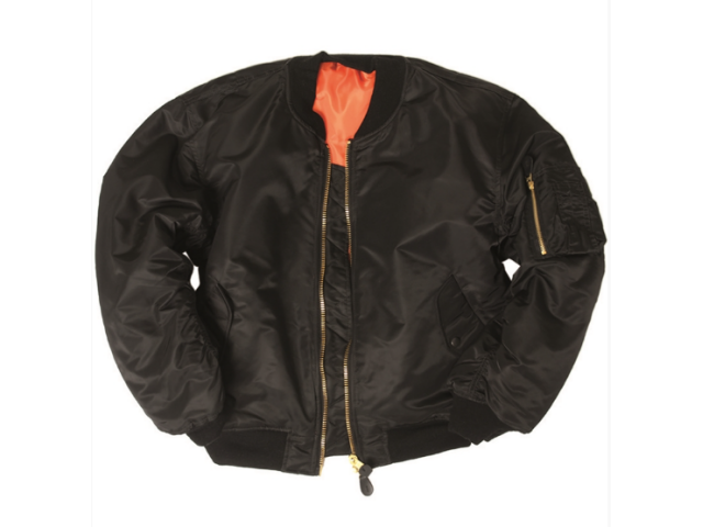 Jakna bomber MILTEC US BASIC MA1® FLIGHT - črna/oranžna