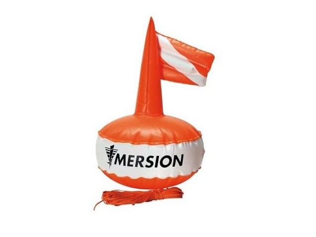 Round buoy for underwater fishing