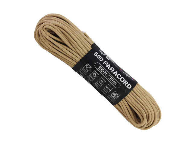 Corda ATWOOD ROPE Paracord 550 - Coyote 30m/100ft