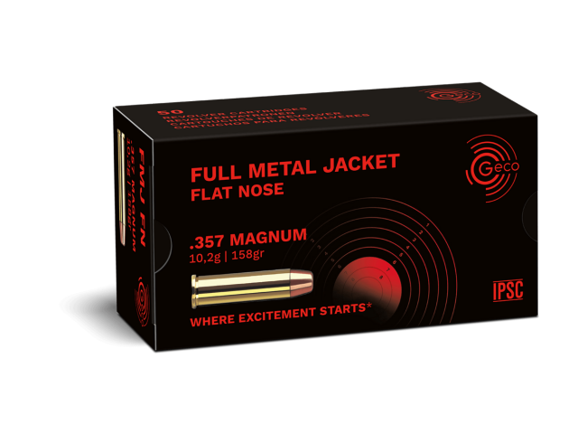 GECO .357 mag FMJ Flat Nose 10.2g