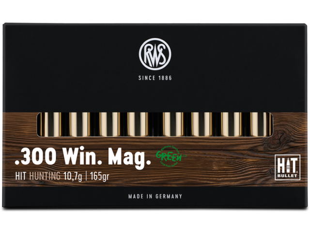 Naboj RWS 300 Win. Mag HIT Green - 10,7g/165gr