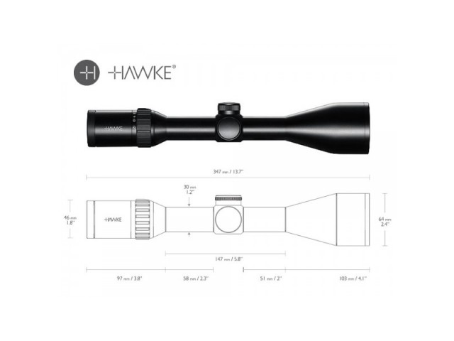 Strelni daljnogled HAWKE Endurance 30 WA 3-12x56