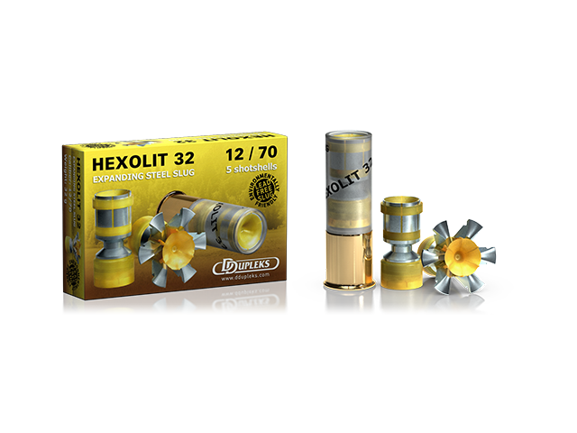 Naboj DDUPLEKS Hexolit 32 Magnum 12/70 - podkalibrna