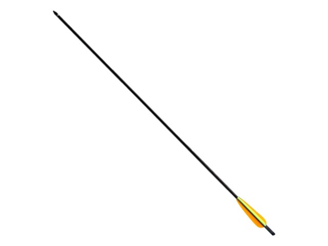 Freccia in CARBONIO per arcieria 22 pollici - 56 cm, fi 9mm - 1 pz