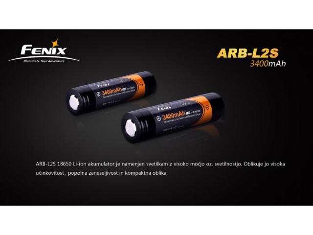 Akumulator FENIX 18650 3400 MAH AKUMULATOR (punjiva baterija)