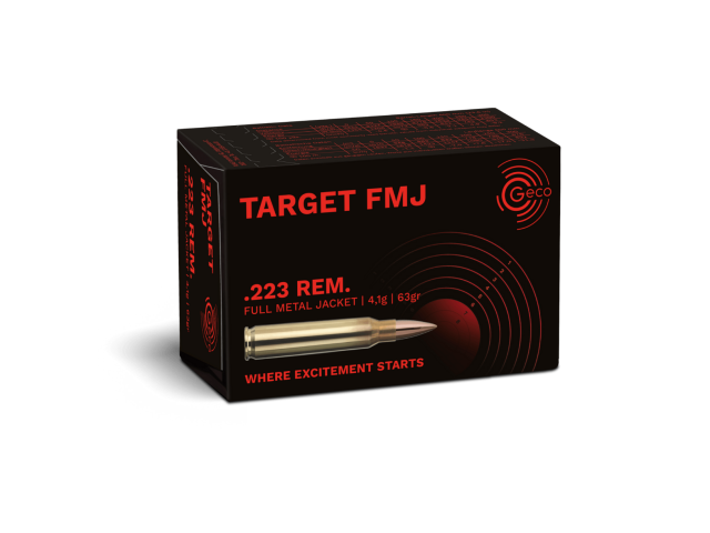 Cartuccia GECO .223 Rem FMJ Target 4,1g
