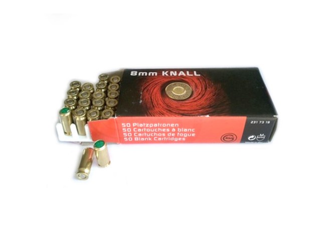 Cartucce a salve Walther 6 mm (100 pezzi) Geco 8 mm KNALL