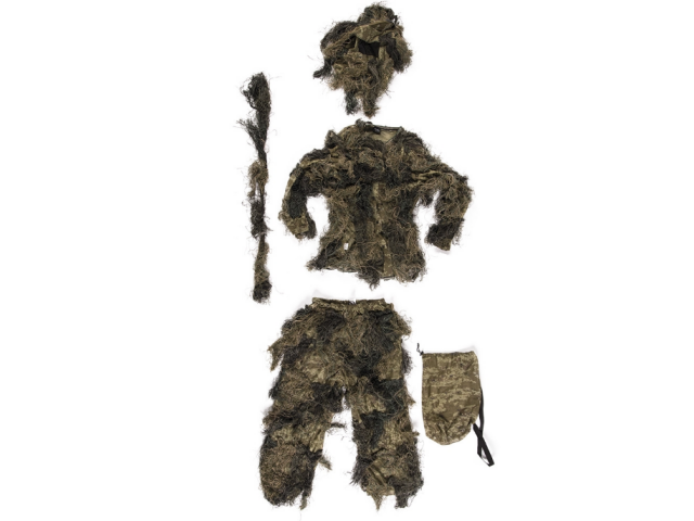 Maskirna obleka MILTEC Ghillie digital woodland - antifire