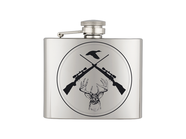 Borraccia calice FUCILE-CERVO - INOX 1,25 dcl/4OZ 