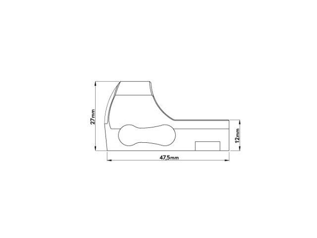 Optička točka KITE OPTICS Kite K1 Weaver - 2 MOA