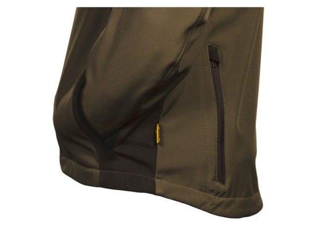 COFRA Softshell Jacket KLARBO - brown/black
