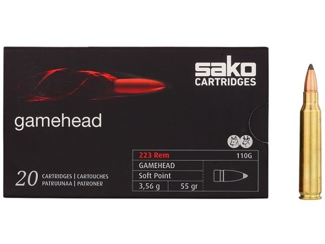 Naboj SAKO .223 Rem. Gamehead  3.56 g EN