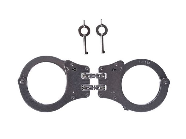 Handcuffs with double chain stable