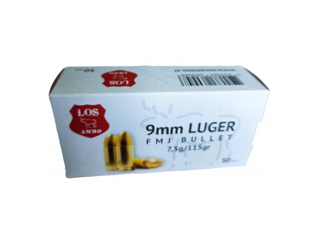 Patrone LOS 9x19 Full Metal Jacket - 7,5g/115gr