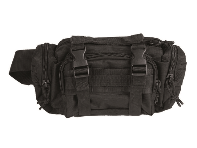 Torba za okoli pasu modular MOLLE ČRNA