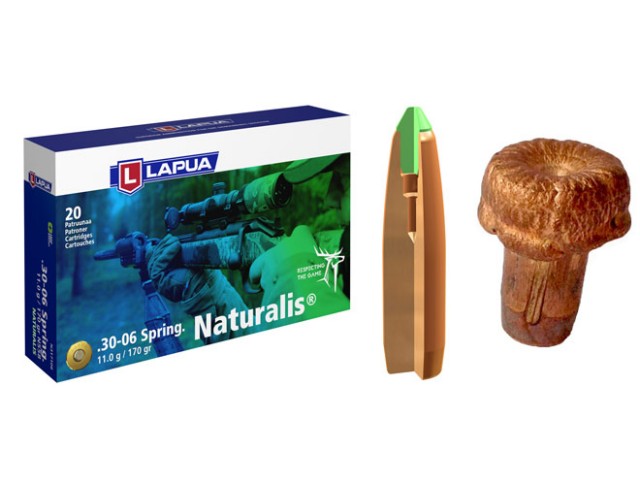 Cartuccia LAPUA 30-06 Naturalis 11.0 g/170g