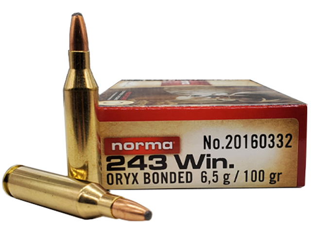 NORMA Oryx Cartridge 243 Win 6.5g/100gr