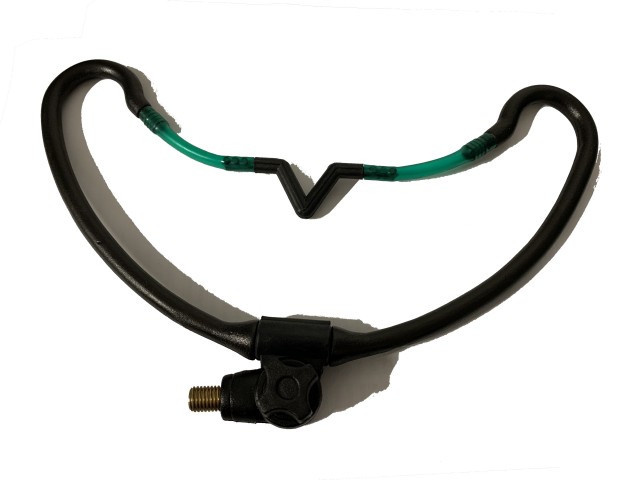 Supporto per canna con gomma verde