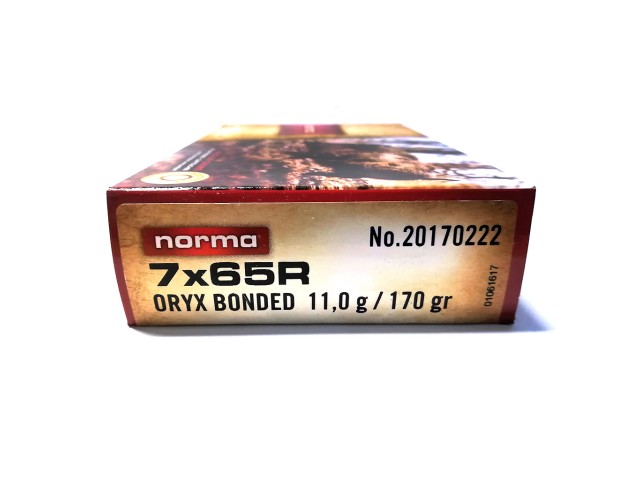 NORMA 7x65R ORYX Cartridge - 11g/170gr