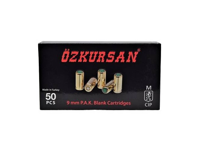 Blank cartridge OZKURSAN 9mm P.A.K. - (50 pcs)