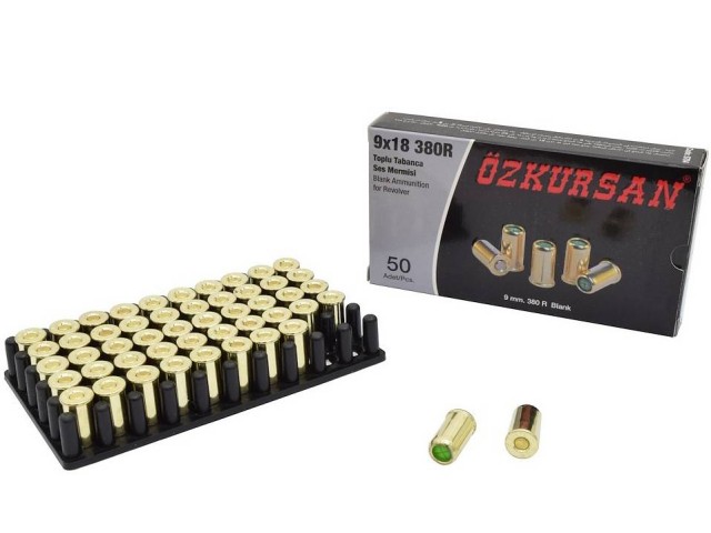 Cartucce a salve OZKURSAN 9 mm / .380 R per revolver (50 pz)