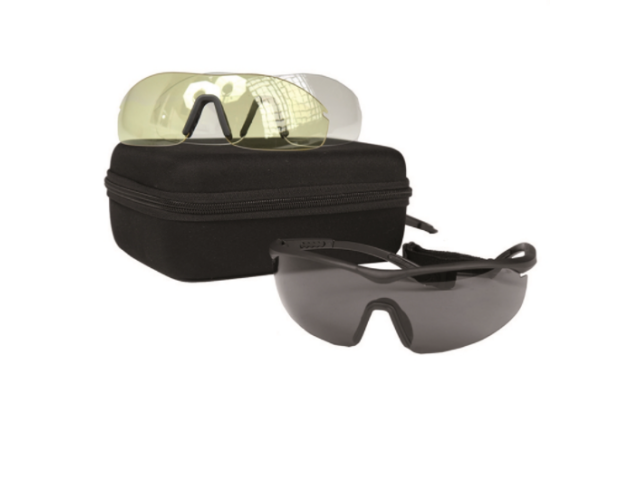Set di occhiali protettivi sportivi MILTEC ANSI EN 166 - UV400 (3 tipi di lenti)