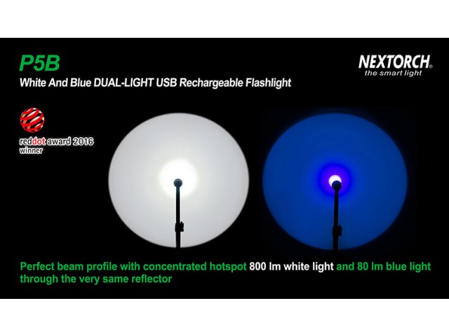 Flashlight NEXTORCH P5B - blue light