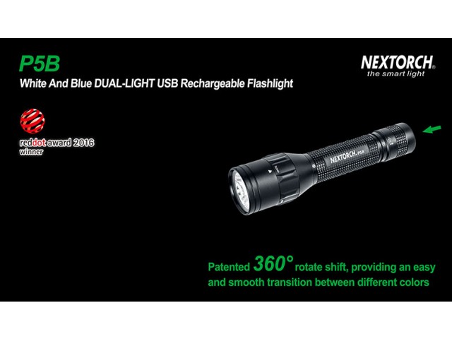 Flashlight NEXTORCH P5B - blue light